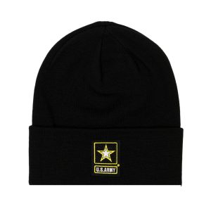 U.S. Army Men's Big Logo Beanie Black