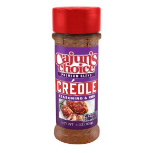 Cajun's Choice Creole Seasoning - 3.8 oz, Low Sodium, All Natural, Gluten-Free - Authentic Louisiana Spice for Meats, Seafood & Soups